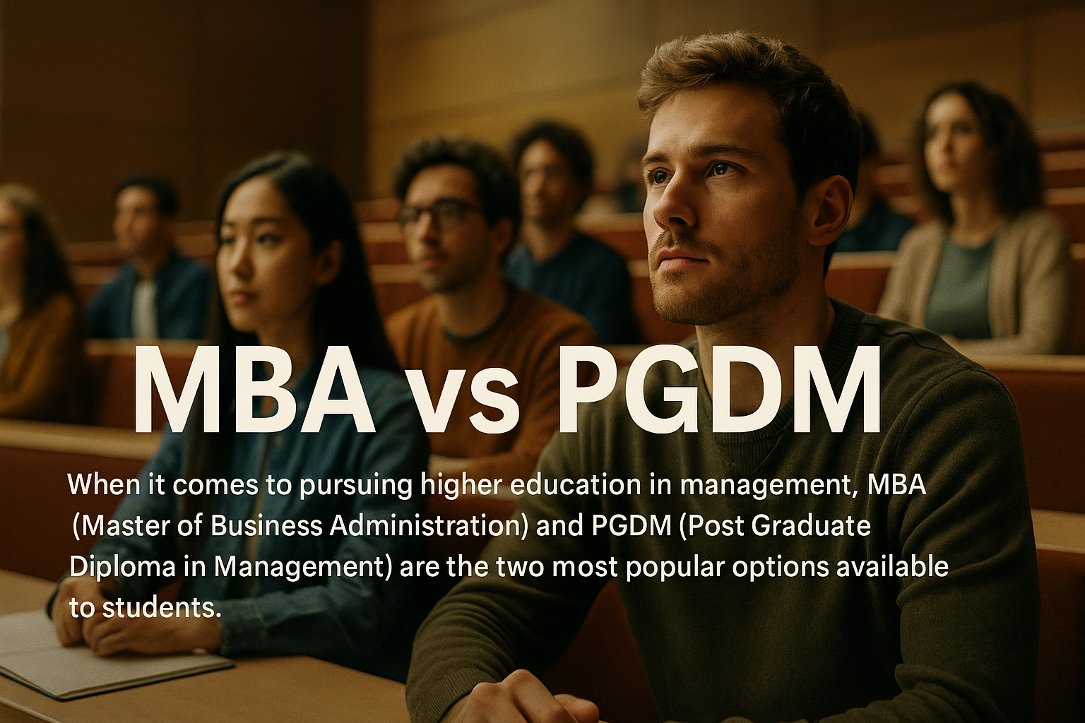 Difference Between MBA and PGDM : A Detailed Comparison